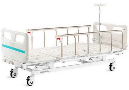 Pat de spital mecanic cu 3 functii PV3k