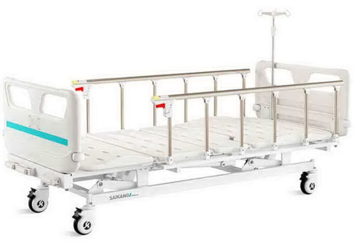 Set din pat de spital mecanic cu 2 functii PV3k cu saltea